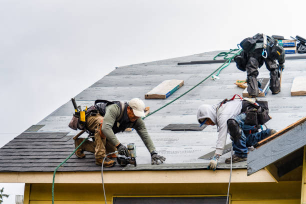 Professional Gutter Installation technician working in Parkville, MD